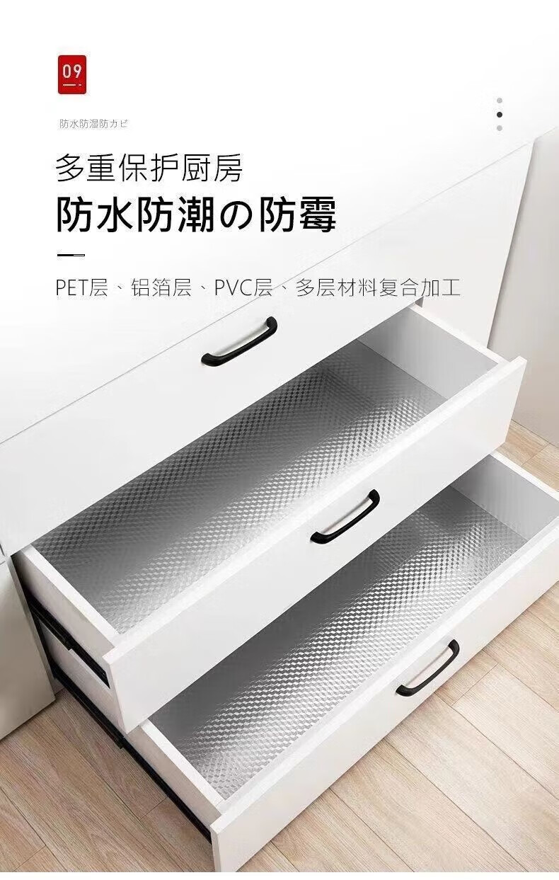 菲脂美妆工具 厨房防水防油贴纸耐高温墙贴防潮墙纸 常规支架 防油贴纸60cm*10米 1份