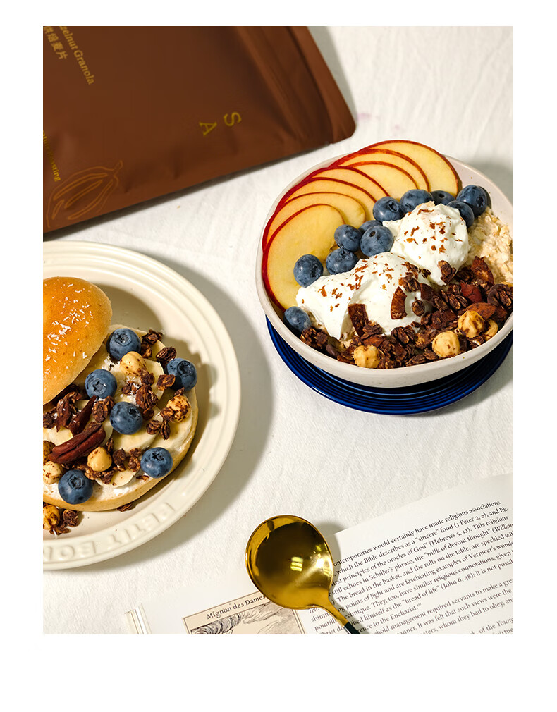 soacai燕麦片 可可榛子巧克力granola早餐即食坚果烘焙零食营养 苹果