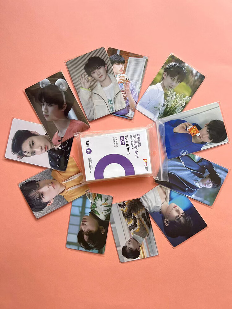 姒桀韩国现货爆米花卡膜20丝卡套专辑小卡不划卡cpp小卡保护套平口