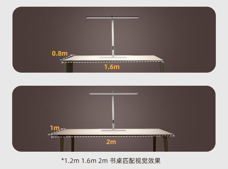 4，孩眡寶護眼台式大路燈學習專用學生宿捨閲讀兒童工作書桌智能台燈超輕兒 【星艦 】(長桌麪照明)適用1.6-2
