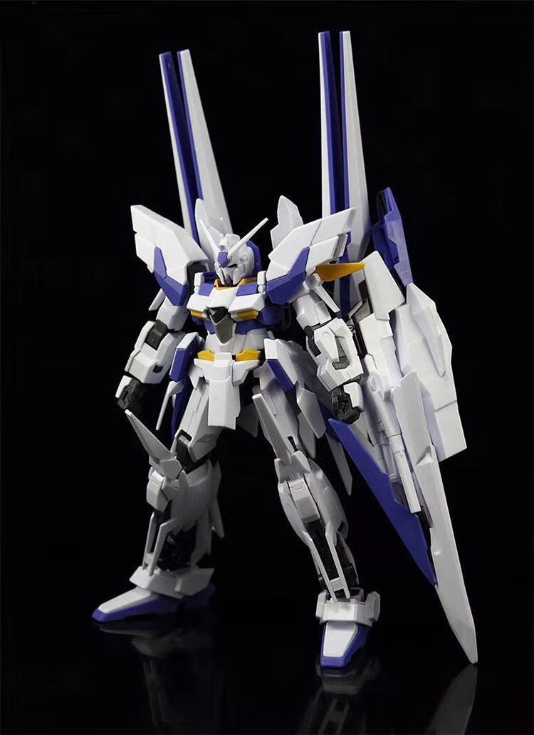 毅踏 大班模型 hg uc148 德尔塔改 高达模型 拼装模型玩具 可变形 134