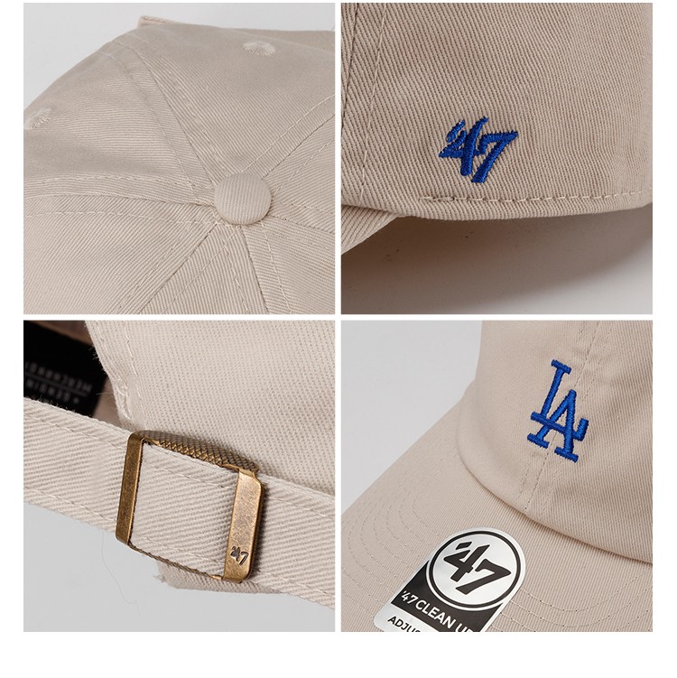 mlb韩国洋基道奇队棒球帽男女ny鸭舌帽棉质la百搭时尚休闲帽调节款多