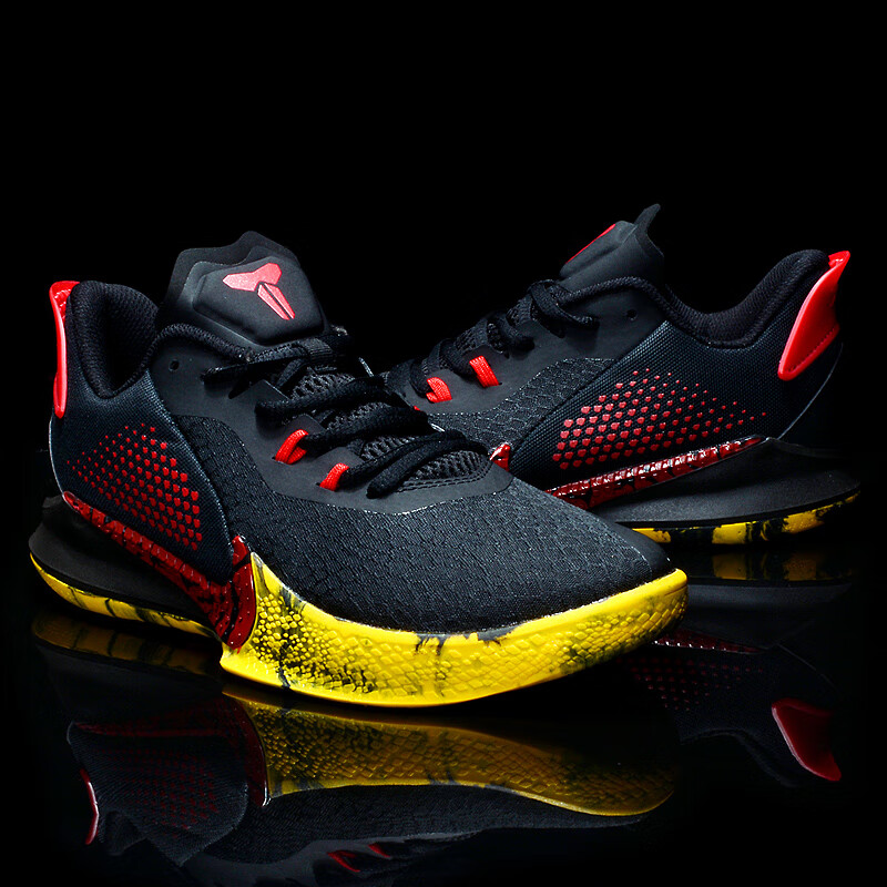 耐尅联名男鞋篮球鞋男黑曼巴精神二代限量版毒液低帮运动鞋12 曼巴2