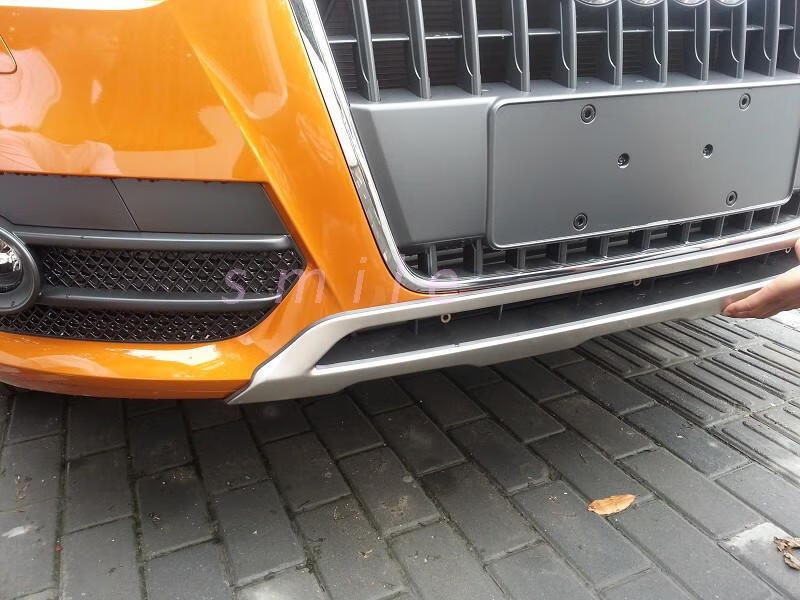 适用于1318奥迪q3不锈钢前后护板奥迪q3改装保险杠装饰板前后杠防护板