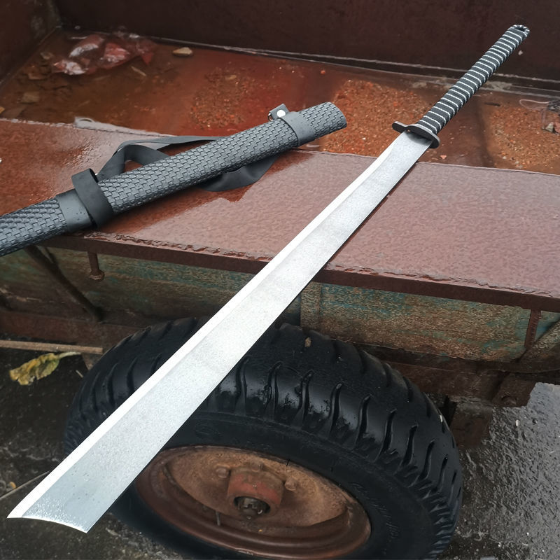 刀防身长款大型大刀 镇1宅武术大刀影视连体刀剑户外防身长冷兵1器