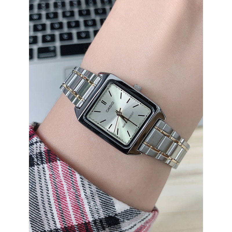 casio卡西欧 海外代购casio手表女复古网红小方表方块ins风简约气质