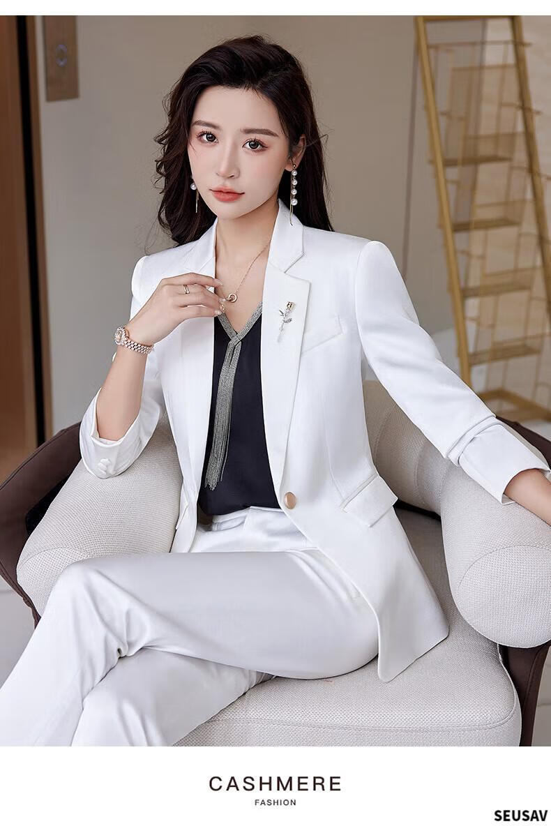 av高端职业西装套装女御姐范商务白领经理总裁正装播音主持人工作服