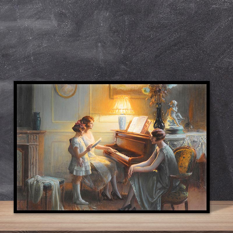 钢琴房装饰画音乐教室艺术挂画培训室琴行布置琴房墙面壁画新品 钢琴