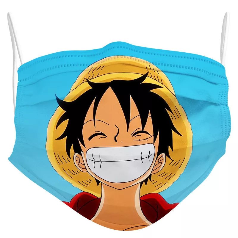 新款成人口罩动漫海贼王联名高颜值可爱花色印花立体一次性独立包装