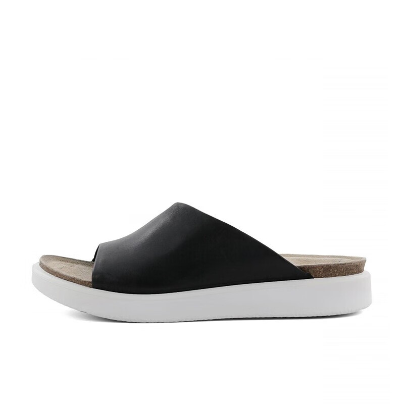 ecco爱步女鞋2022春夏新露趾户外休闲平底透气凉拖鞋 271823-01211 35