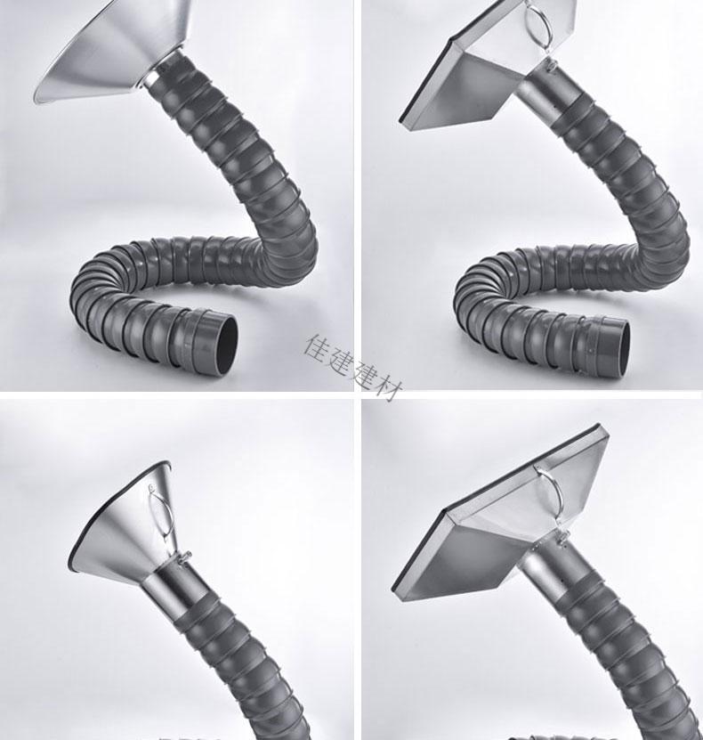 定制万向竹节管不锈钢排烟罩工业集气环保除尘设备吸气臂焊锡抽风管50