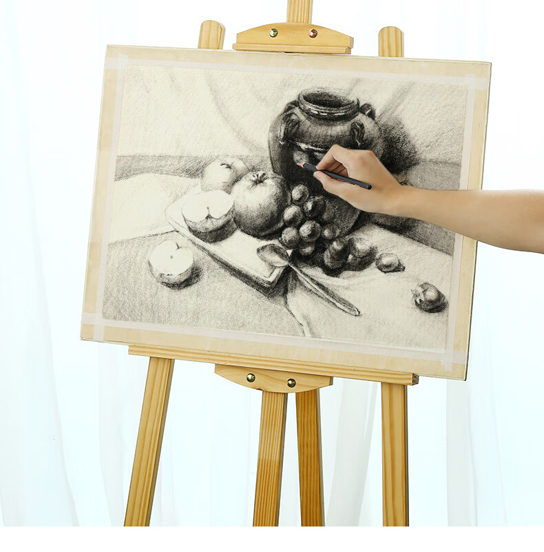 美术2k半开对开a1实心实木儿童绘画板子写生木质油画水粉绘画木板用具