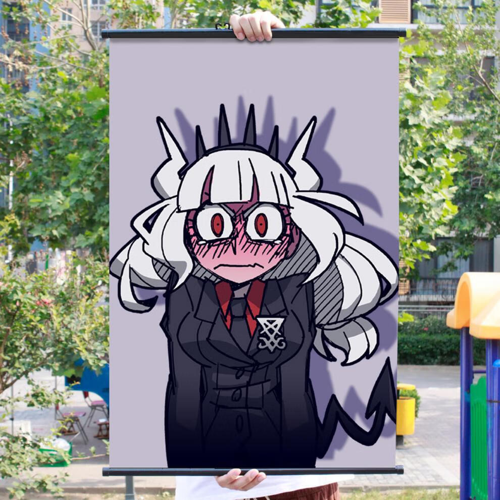 琦莎地狱把妹王海报 地狱把妹王游戏周边海报 helltaker周边布制挂画