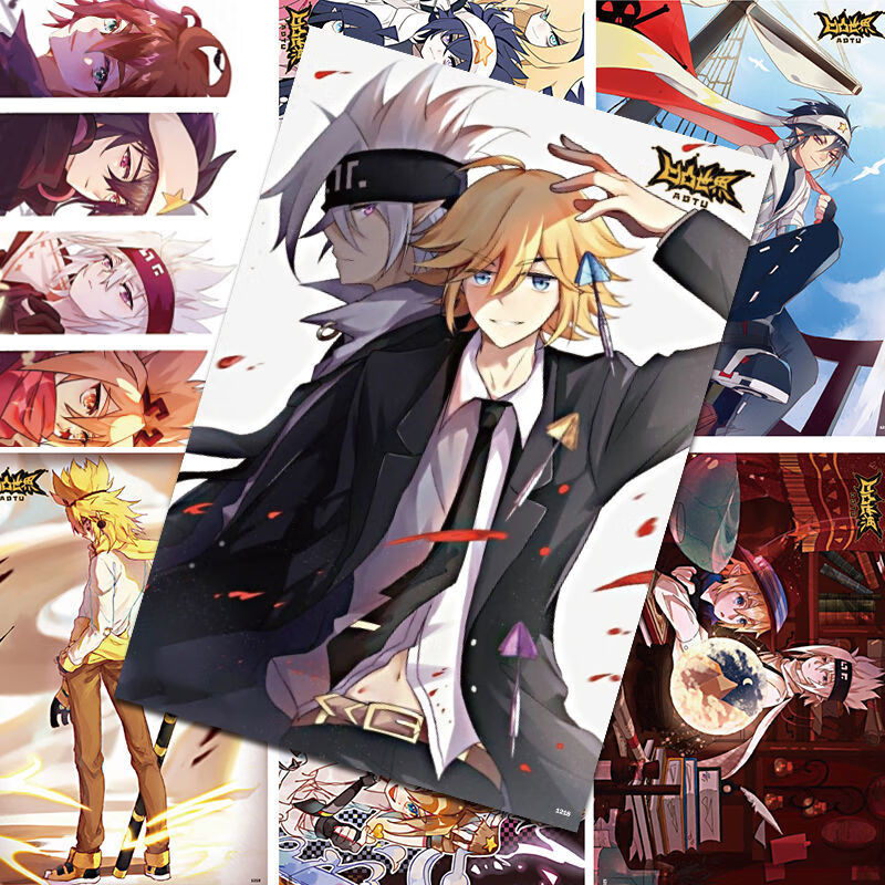 善常 凹凸世界全员海报 新款动漫画卧室墙贴大张嘉德罗斯周边king贴纸