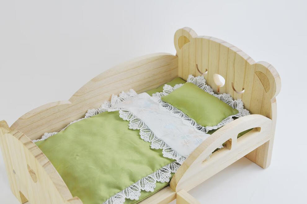 棉花娃娃床品玩具床 bjd娃娃床宠物床 四季通用木制小床wooden bed