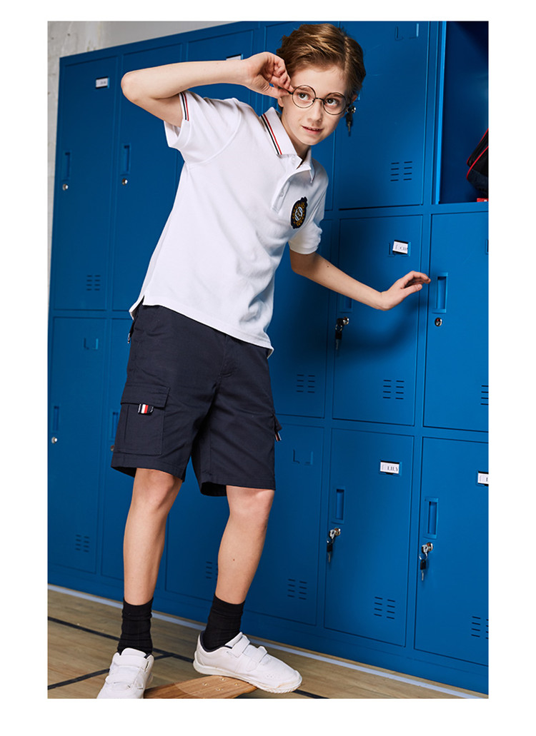 【现货速发】伊顿纪德校服夏季 伊顿纪德校服女童短袖t恤浅蓝色夏季