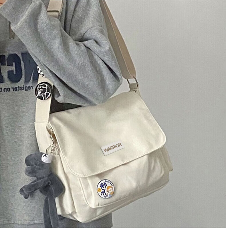 Huili Crossbody Bag, Large Capacity for Men And Women, Casual Shoulder Bag for School, Simple Versatile Lightweight Tablet Bag, Messenger Bag for Students 12