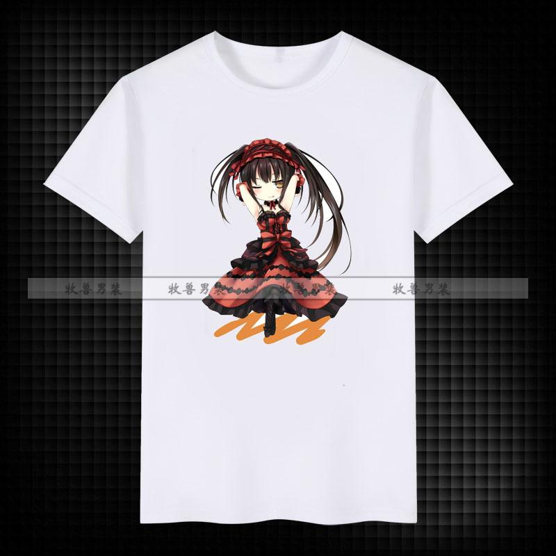 牧兽300英雄约会大作战四糸乃小四问号二次元表情动漫联名周边定制t恤