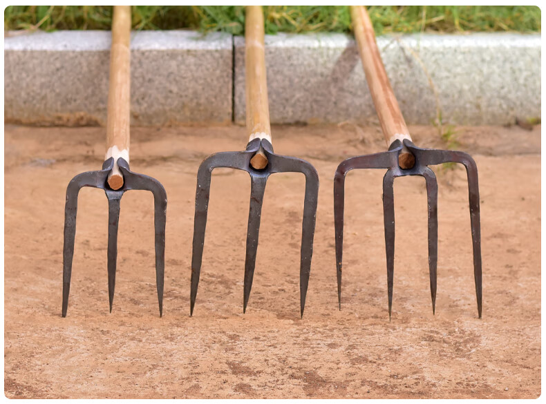 农具大全种地工具农用刨地挖土种地三齿钉耙铁耙平地耙子农具工具大全