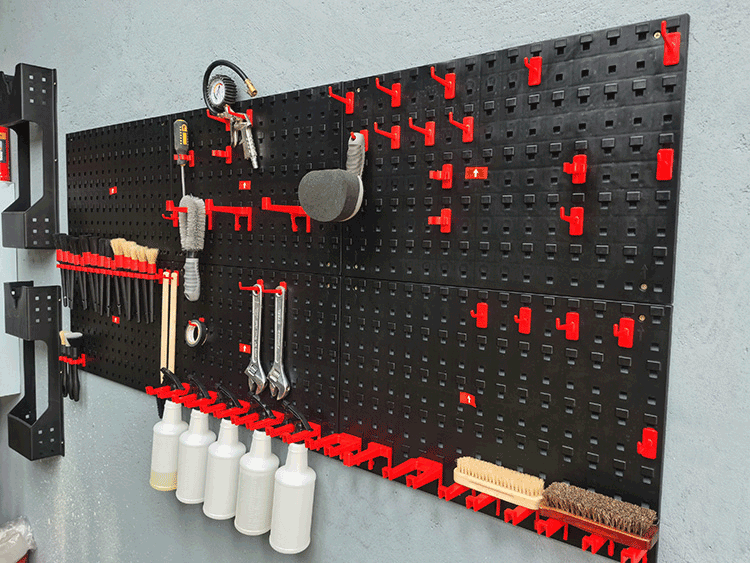 工具挂板洗车房汽车美容店全套工具设备挂架挂钩置物架收纳墙 抛光机