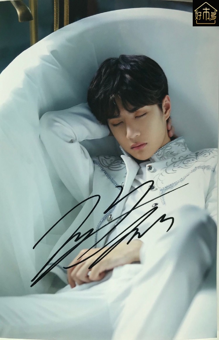 uniq 王一博 亲笔签名照片 a1款 2019 写真签名照