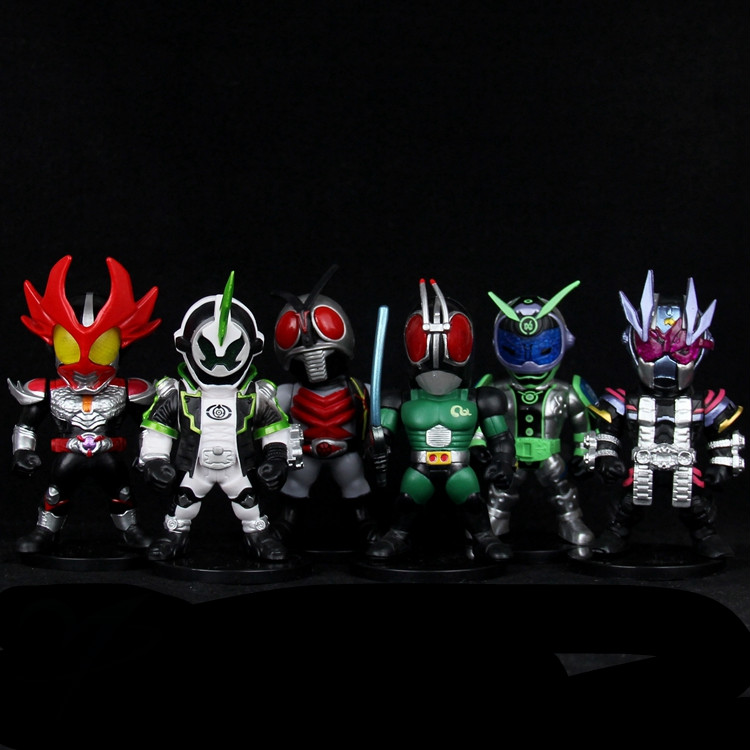假面骑士盲盒公仔模型q版 蒙面超人暴雪熔岩龙兔坦电王帝骑蝗虫摆件