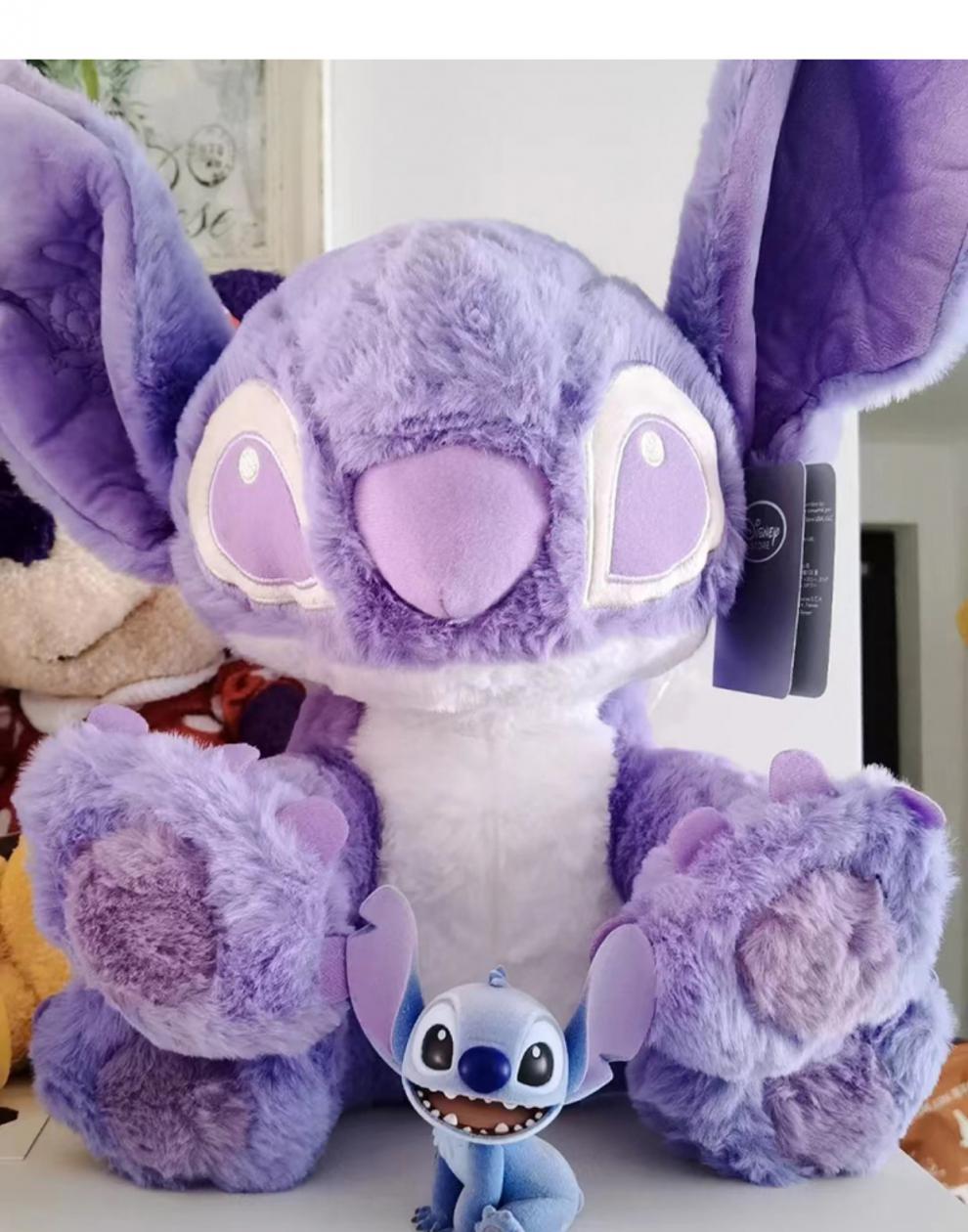 迪士尼紫色史迪仔玩偶星际香芋紫史迪奇公仔毛绒玩具女孩布娃娃小红书