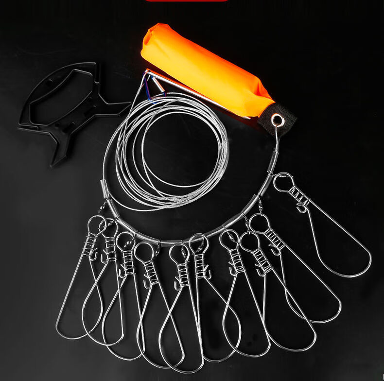 晟帆控鱼器路亚钳鱼锁扣不锈钢鱼嘴钳夹鱼钳子鱼扣鱼锁翘嘴抓鱼器精装