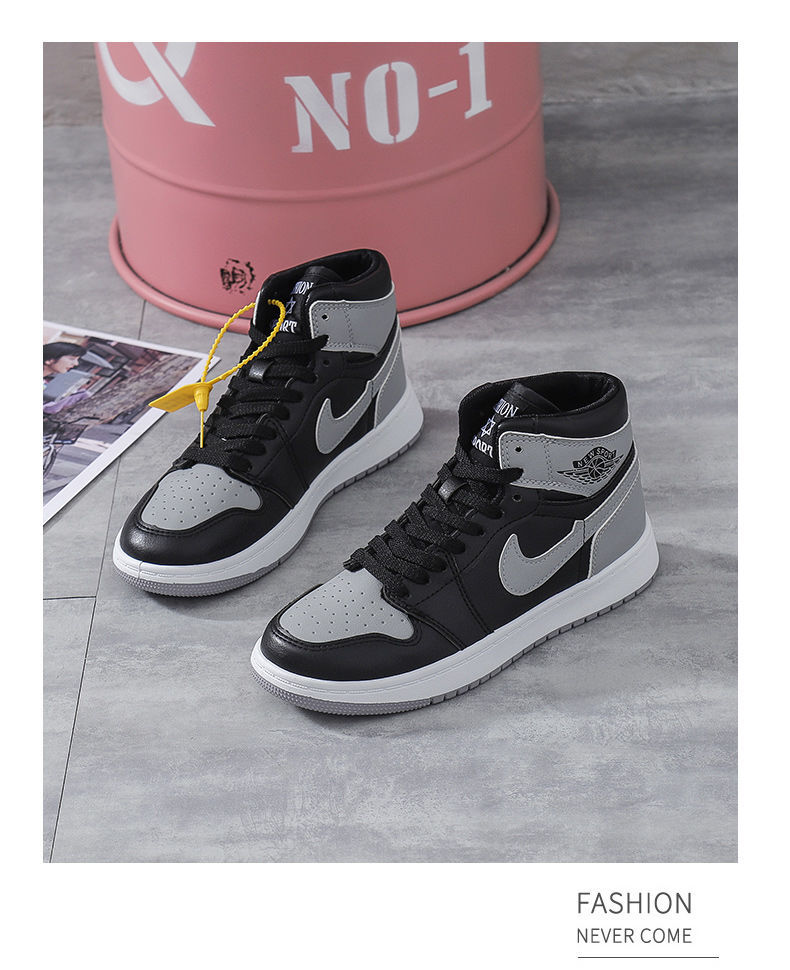 耐克高版本秋季新款女鞋高帮板鞋鞋子女学生韩版空军一号运动鞋 aj