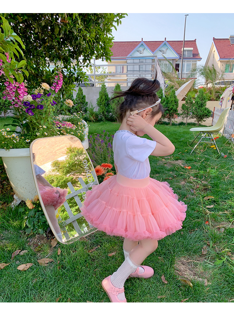 迪士尼(disney)"tutu裙"夏季大宝宝生日儿突突裙网纱蓬蓬裙子女童半身