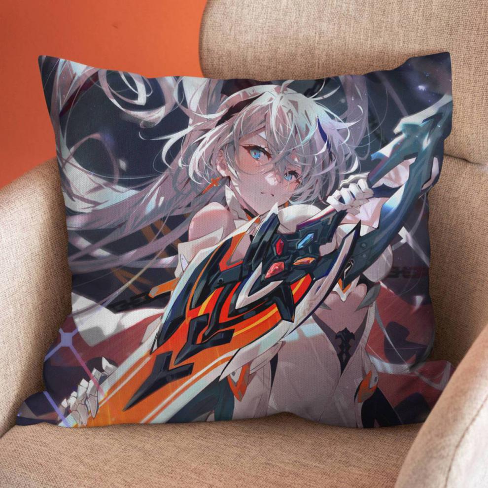 崩坏三抱枕 崩坏3动漫周边芽衣符华抱枕靠垫希儿琪亚娜睡觉靠枕头二