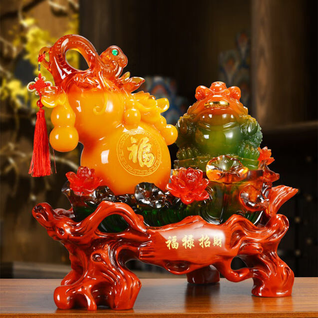 中精质造 葫芦福字摆件 客厅酒柜电视柜玄关书房摆件开业乔迁商务礼品