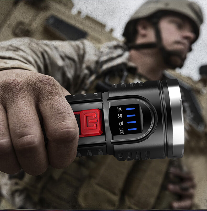 强光手电筒氙气灯长续航10000超亮可充电户外远射小便携家用1000防水w