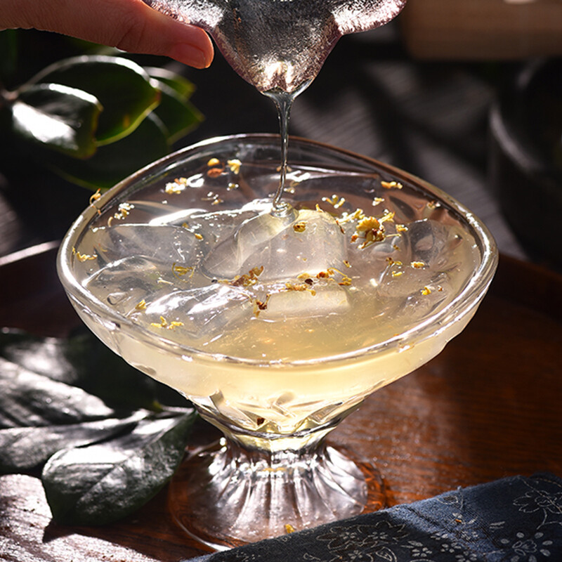 白凉粉袋装冰粉粉果冻布丁粉奶茶店甜品原料黑凉粉盒装家庭装黑凉粉