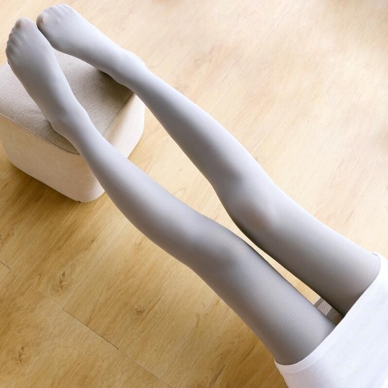 高个子伪娘加大白色女装大佬连裤袜子190超长男打底春秋款jk丝袜 白色