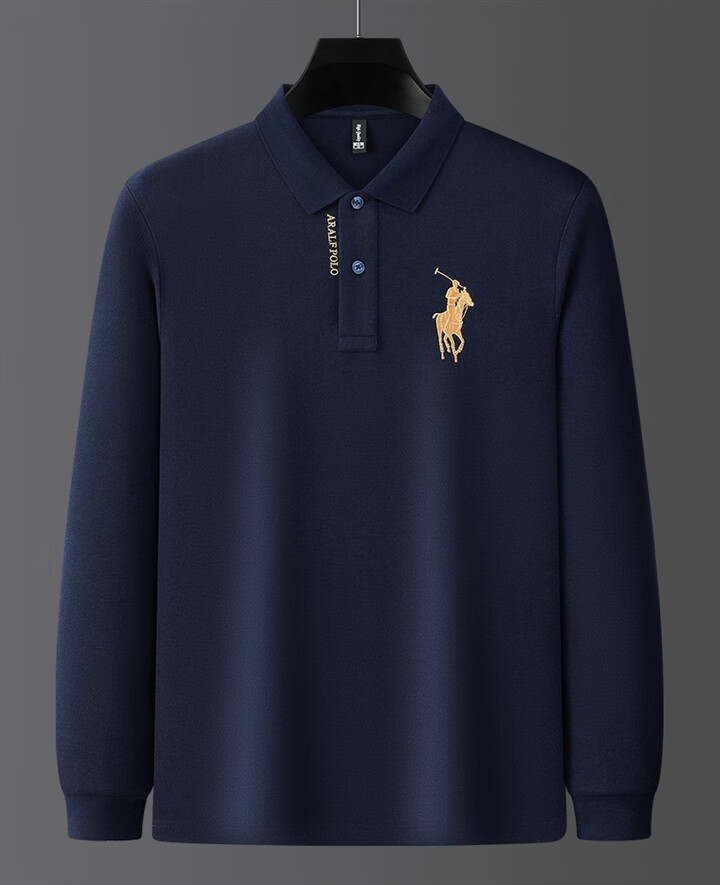 橦华澳伦斯保罗服饰店男装保罗男士商务翻领刺绣polo衫上衣男冬装换新