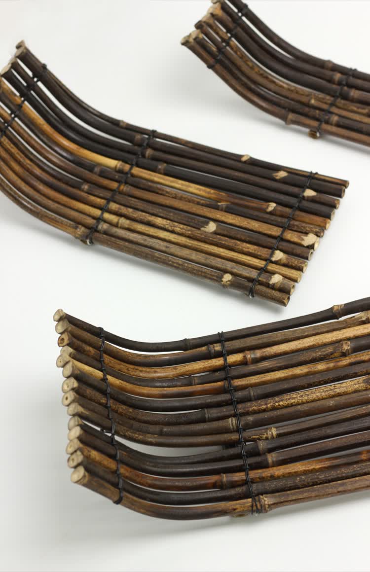 竹排茶垫 竹制茶道竹排 小竹排杯托茶垫杯垫壶垫隔热垫茶帘茶席纯手工