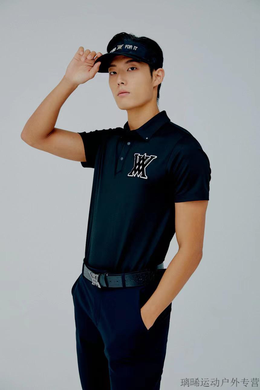 韩国anew高尔夫短袖韩国anew高尔夫服装上衣男女情侣夏季韩版弹力运动