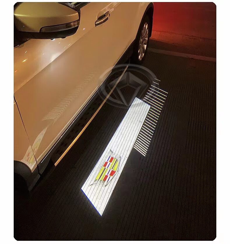 凯迪拉克后视镜迎宾灯ct4 ct5 ct6 ats cts车门改装饰投影光毯灯 刀锋