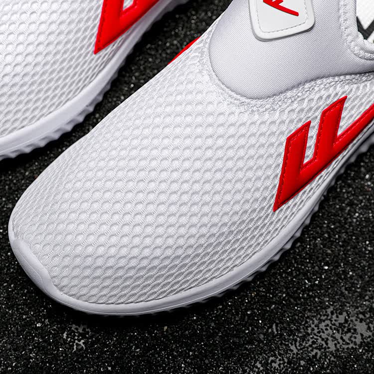 回力网面鞋男鞋夏季透气网鞋男士一脚蹬小白鞋懒人休闲网眼运动鞋