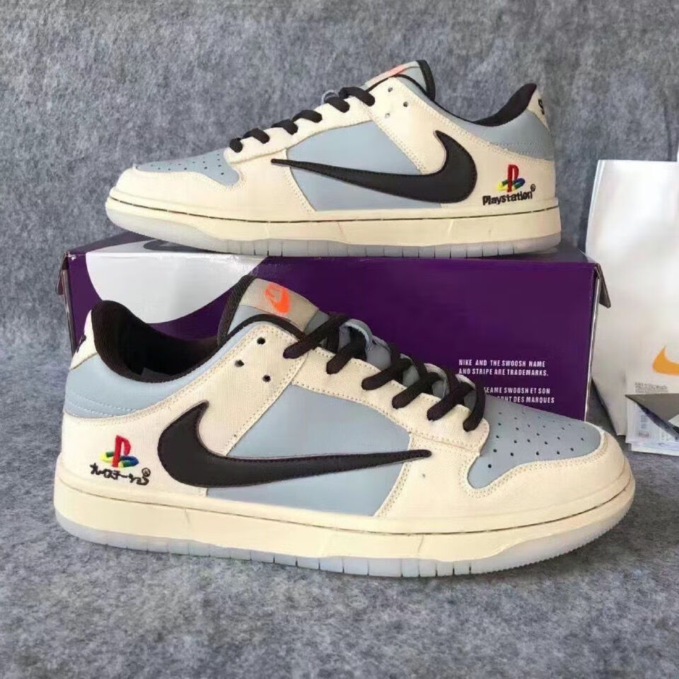 2022秋冬新款sbdunk灰白倒钩联名闪电倒钩男女学生百搭低帮板鞋潮梦动