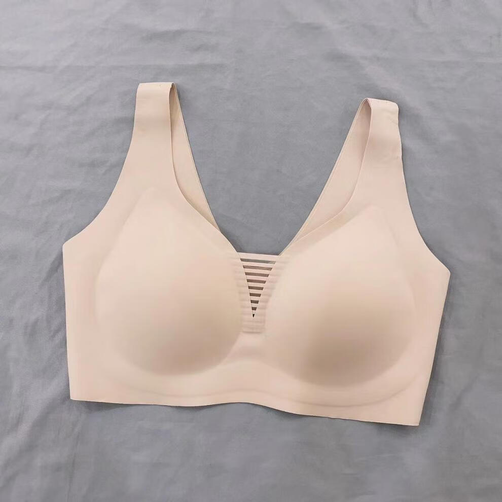 vtt古妃美背文胸古妃新款宽带聚拢背心式文胸女无痕冰丝美背内衣女