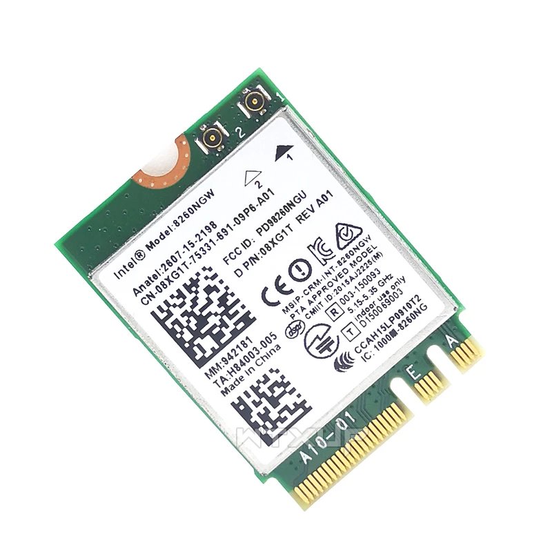 英特尔(intel)8260ngw 8260ac 5g双频千兆内置无线网卡ngff蓝牙4.