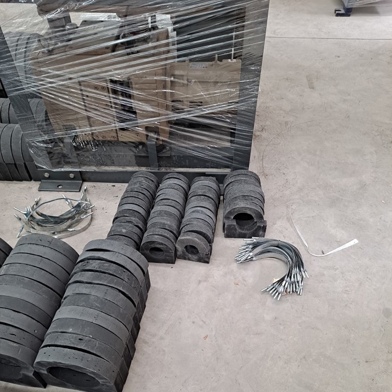 中央空调pe橡塑保温eve木哈夫 空调垫木托码水管道木管托46分dn15 dn