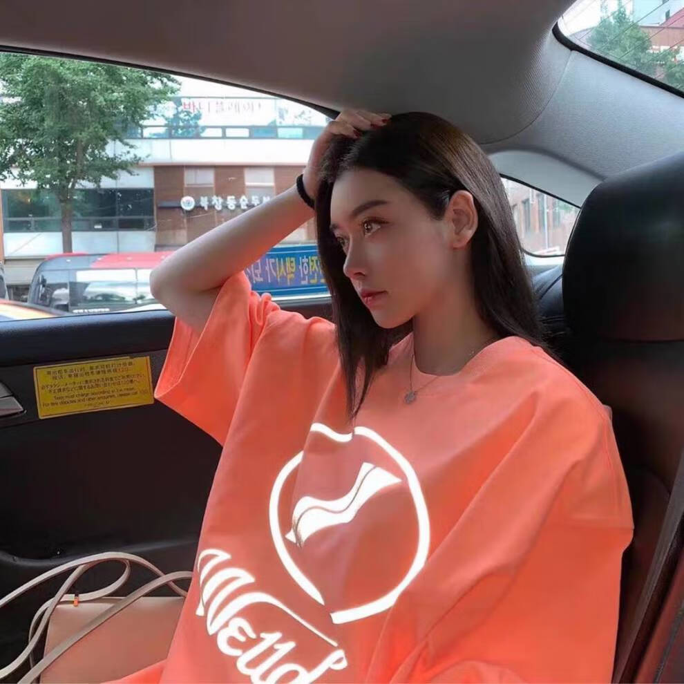 汤米伍德lanboswe11done反光短袖男女welldone夏季t恤情侣fog宽松潮