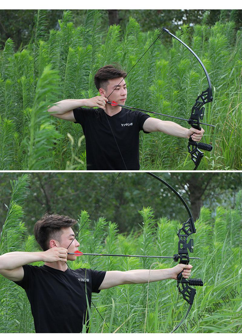 新款合金复合竞技弓分体直拉弓箭美弓射击射箭户外 弓包套一(40磅