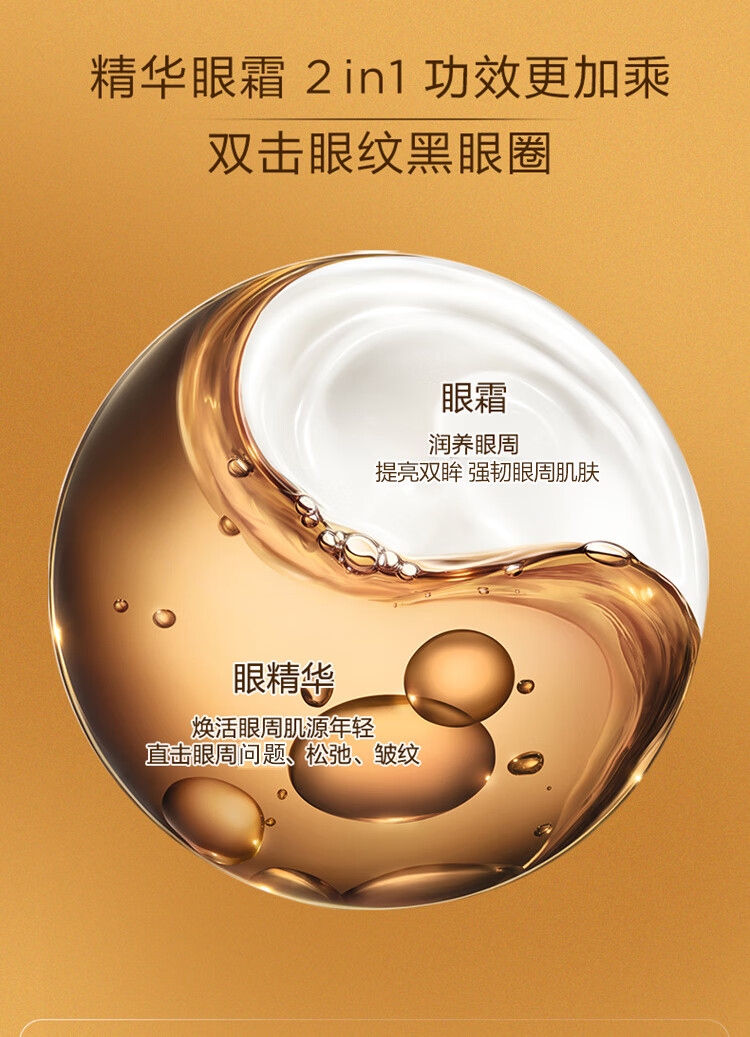 娇韵诗（CLARINS）纤颜紧致精华 淡化细纹 情人节日礼物新年礼物送女友送老婆 双萃眼霜20ml