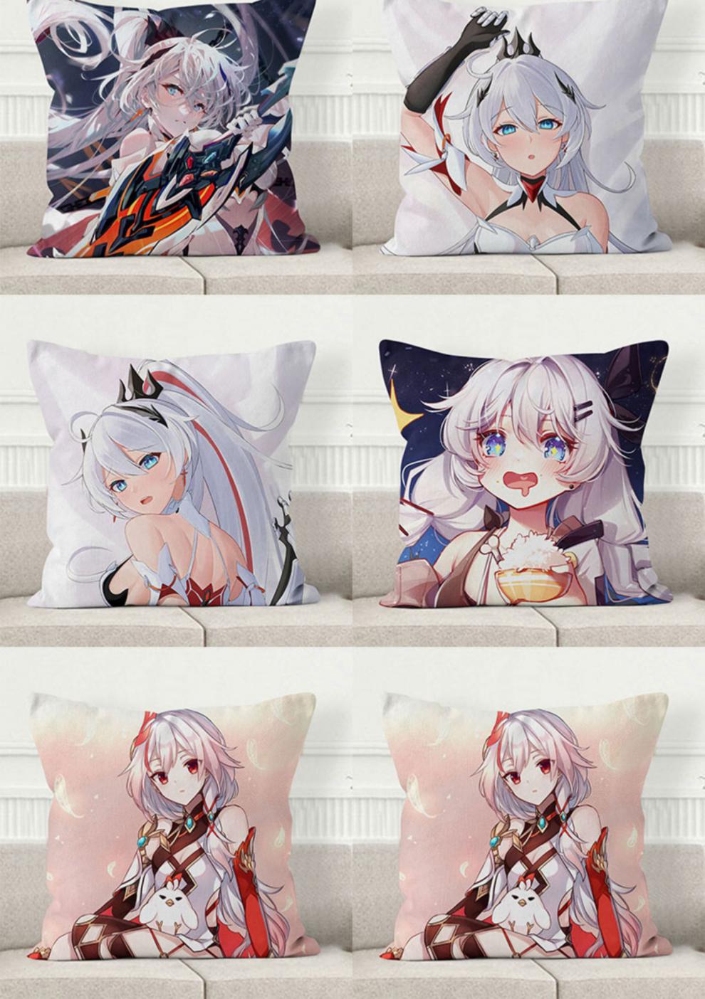 崩坏三抱枕 阿波尼亚八重樱布洛妮娅符华雷电芽衣朋友靠垫被子 符华