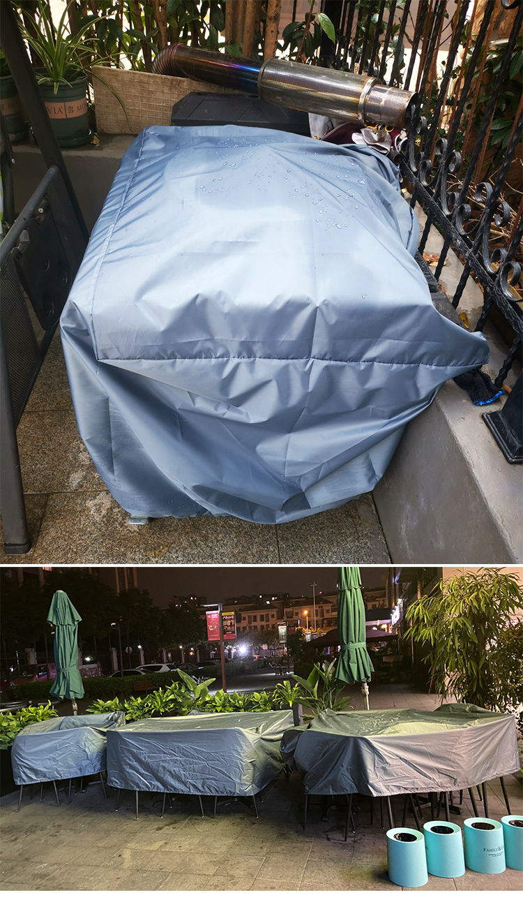 定制户外家具桌椅设备防尘罩沙发防灰防水布遮盖防晒套防雨罩定做f6
