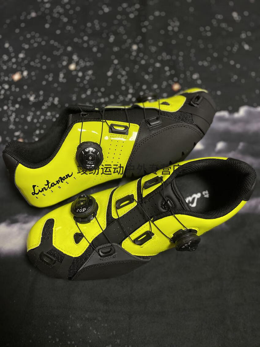 荷兰lake骑行锁鞋 lintaman碳纤维竞速公路山地锁鞋骑行鞋宽脚宽版